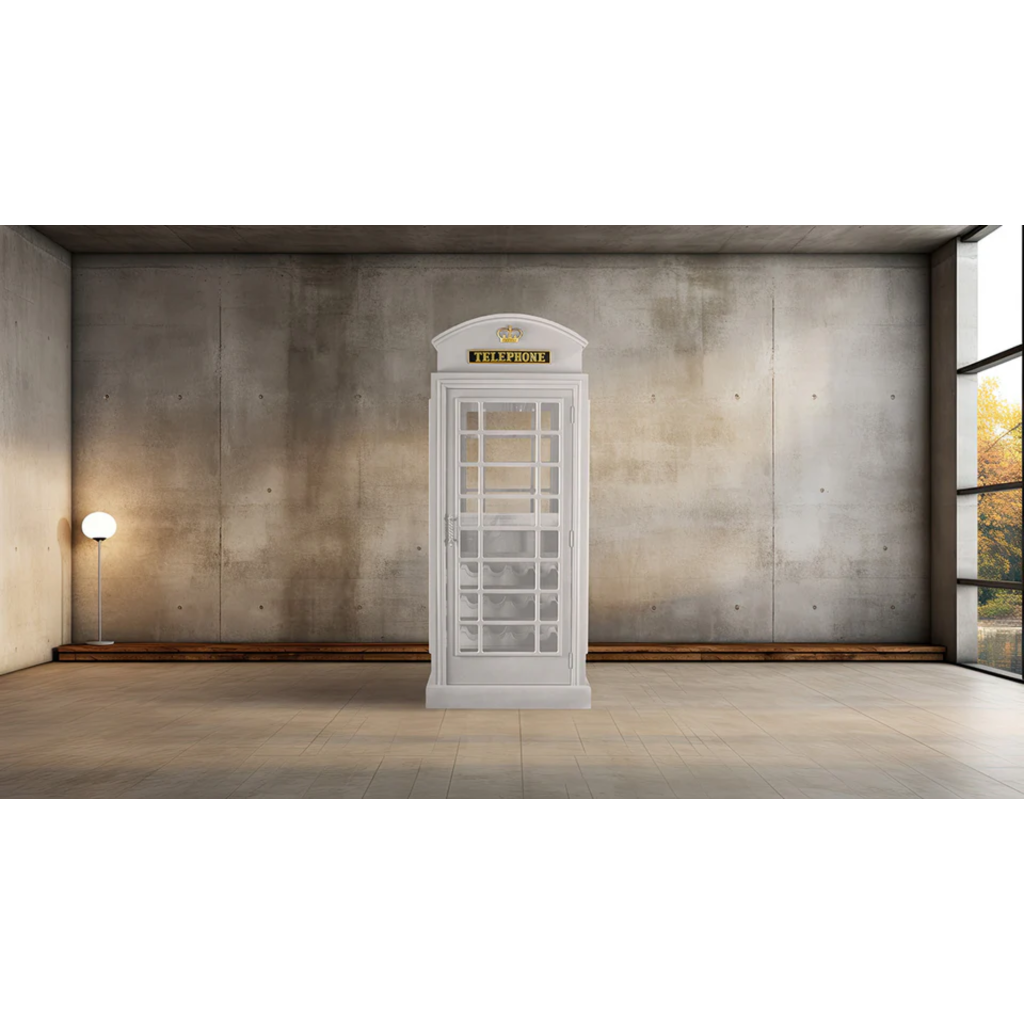 Old English Telephone Booth Bar Cabinet RAM Game Room OEBRCB
