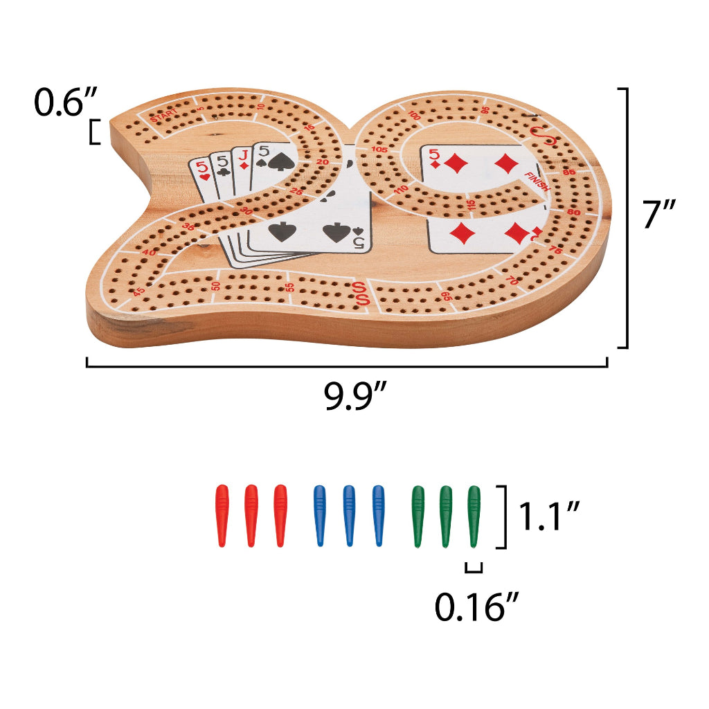 Wooden "29" Cribbage Board by Mainstreet Classics 55-0104