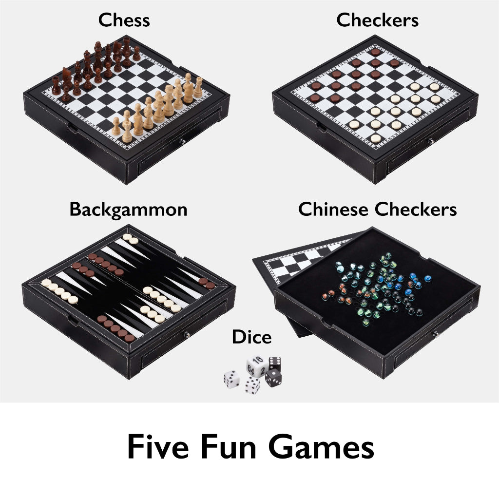 5-in-1 Broadway Game Combo Set by Mainstreet Classics 55-0207