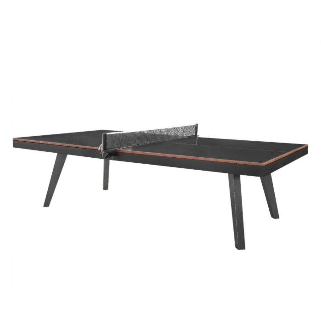 Harper in Black Ping Pong Table with Drawers Plank & Hide 87003-BLA-TUM