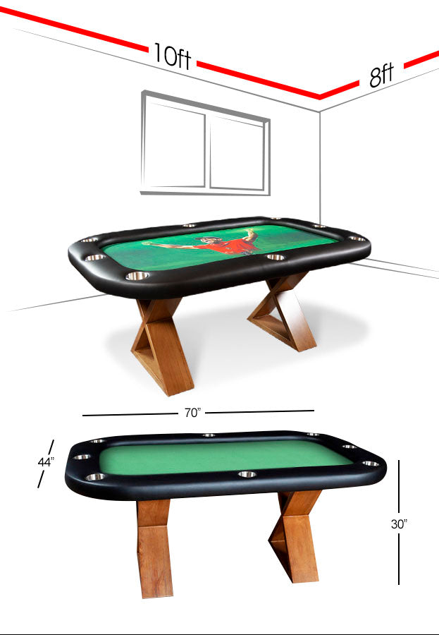 Hemsley Poker Table by BBO Poker Tables 2BBO-HELM