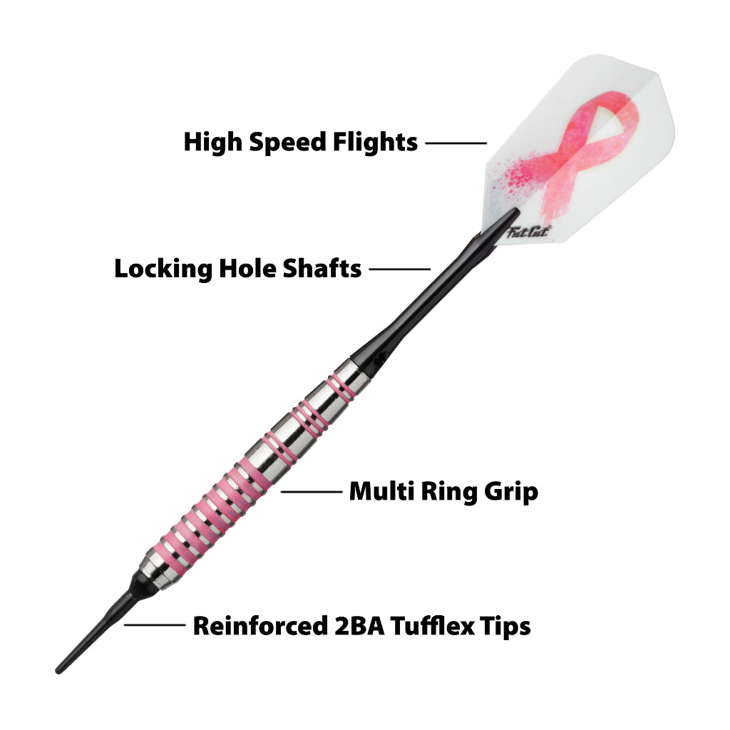 Pink Lady Soft Tip Darts 16 Grams by Fat Cat 20-0625-16