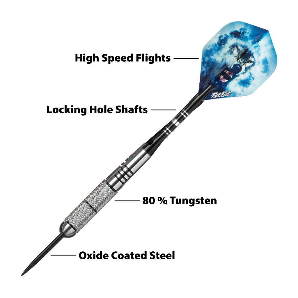 Predator 80% Tungsten Steel Tip Darts 23 Grams by Fat Cat 26-4413