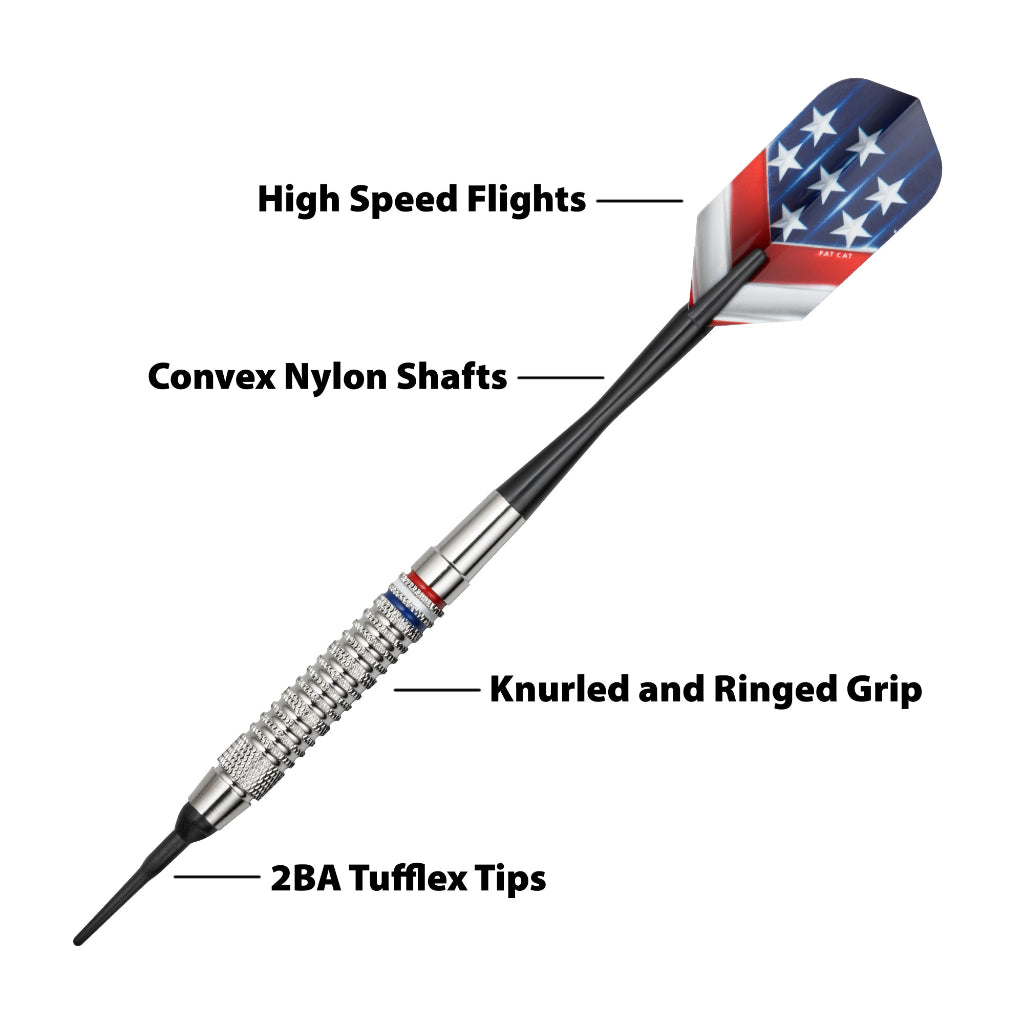 Support Our Troops Soft Tip Darts 20 Grams by Fat Cat 20-2075-20