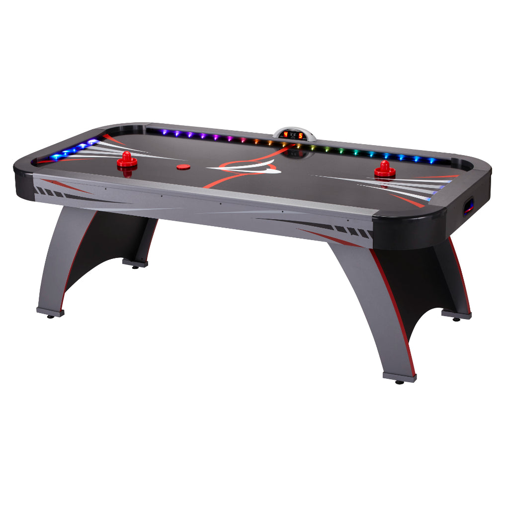 Volt 7' LED Illuminated Air Hockey Table by Fat Cat 64-3014