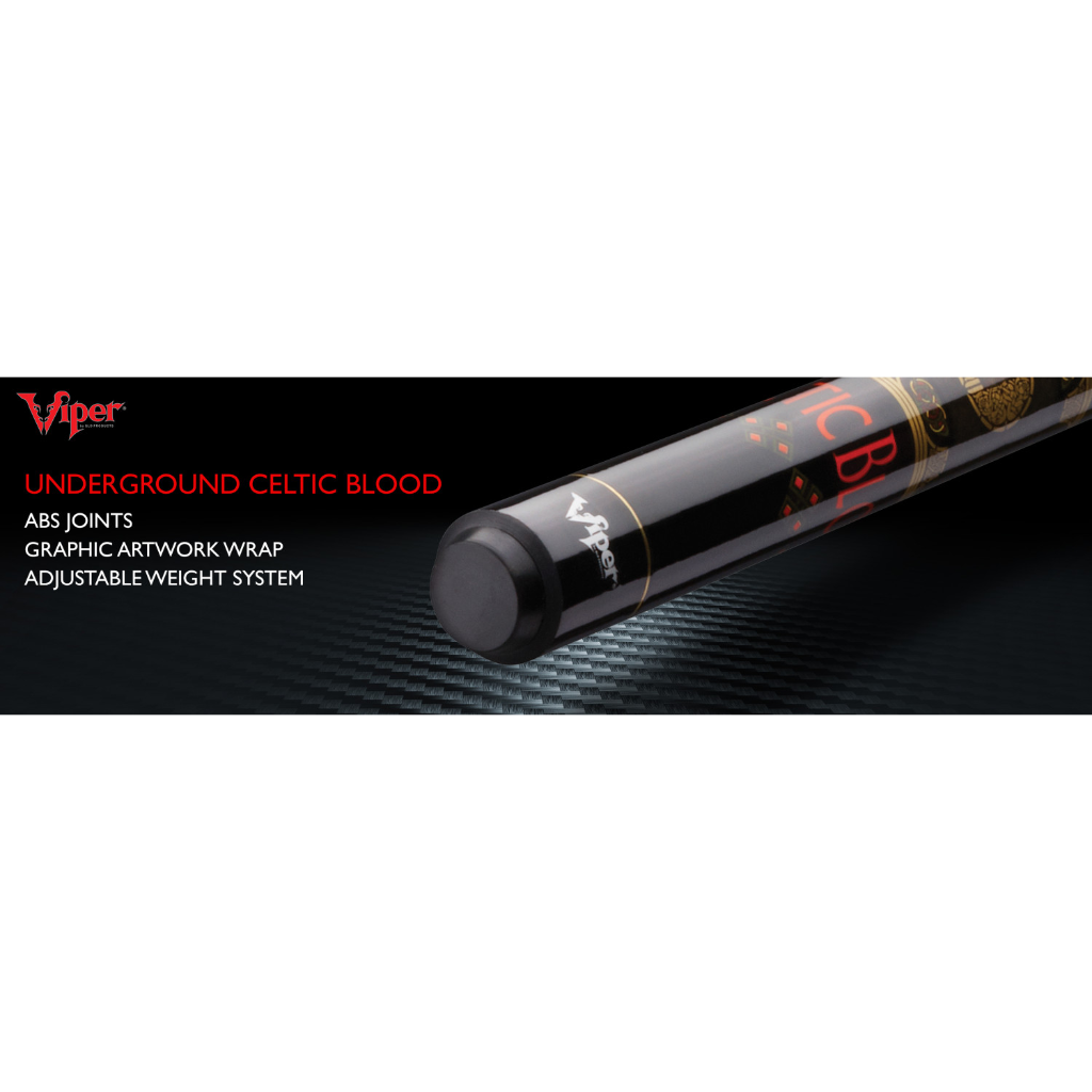 Underground Celtic Blood Billiard/Pool Cue Stick by Viper 50-0658