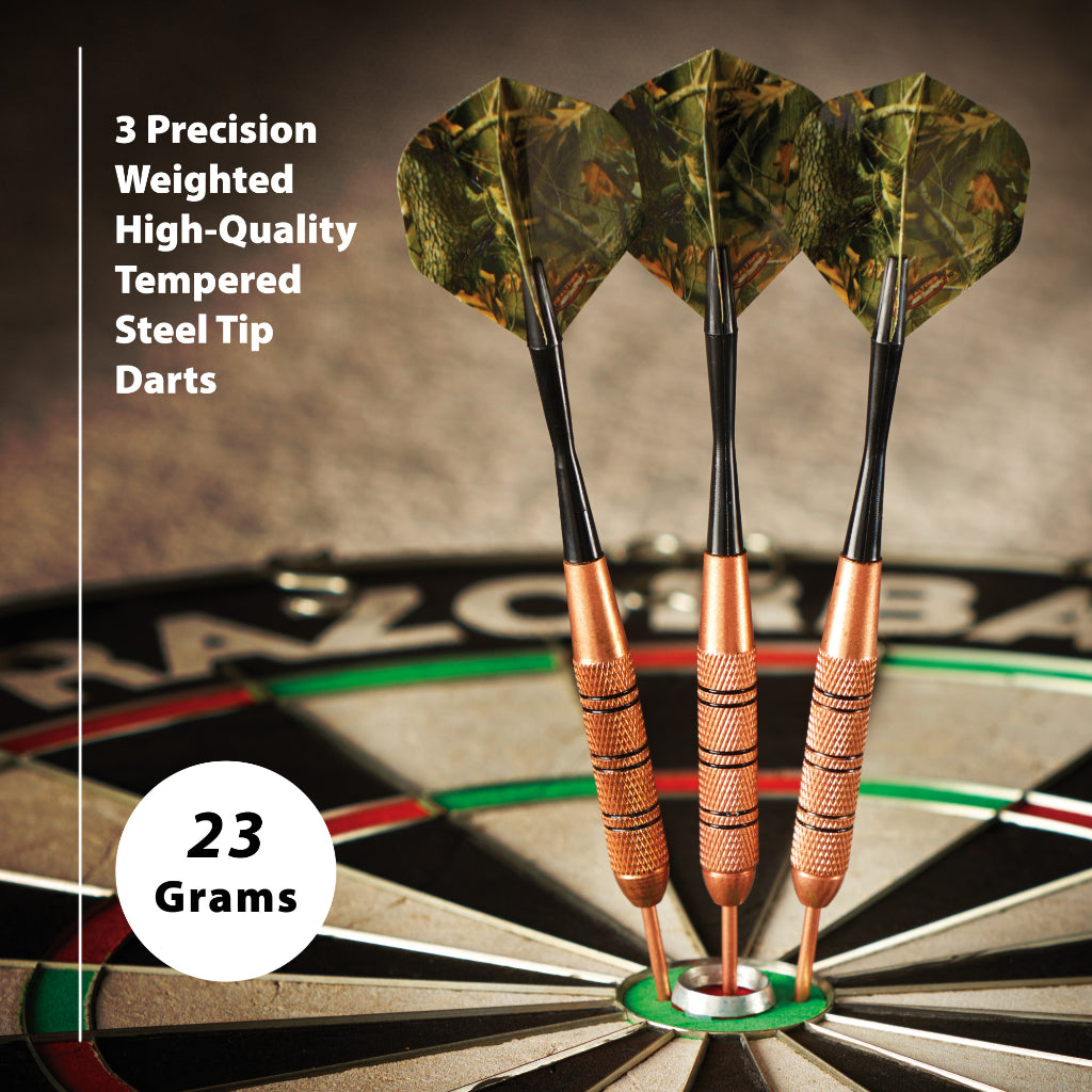 Realtree Hardwoods HD Steel Tip Darts 23 Grams by Fat Cat 26-1426