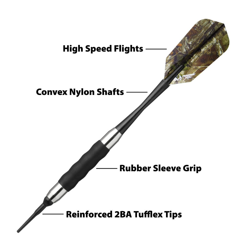 Realtree Xtra Soft Tip Darts 16 Grams by Fat Cat 26-1425