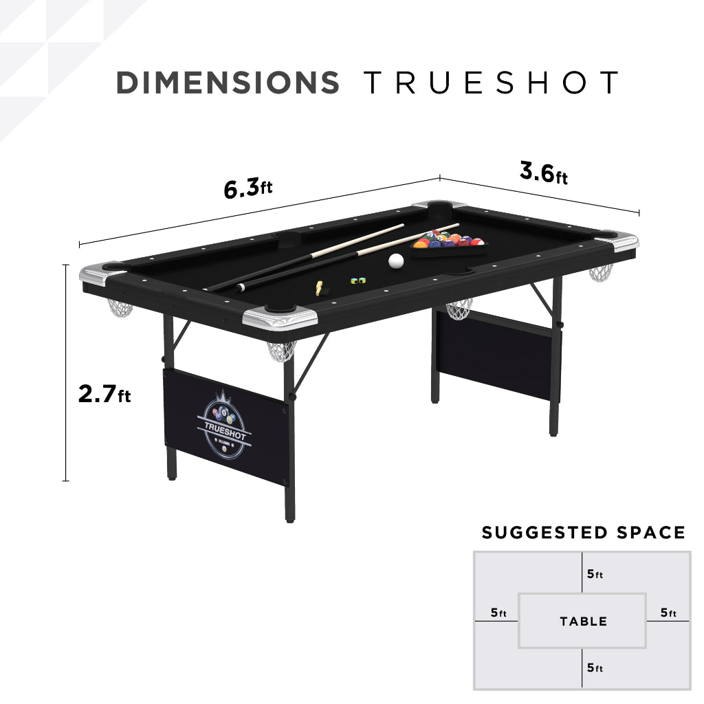 Trueshot 6' Folding Billiard Table by Fat Cat 64-6035