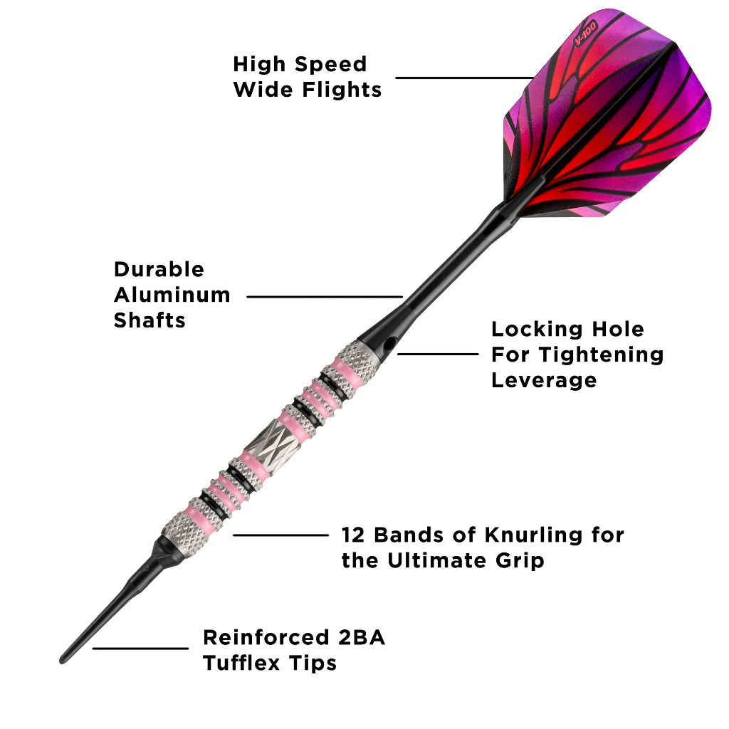 Wings 80% Tungsten Soft Tip Darts 16 Grams by Viper 21-1975-16