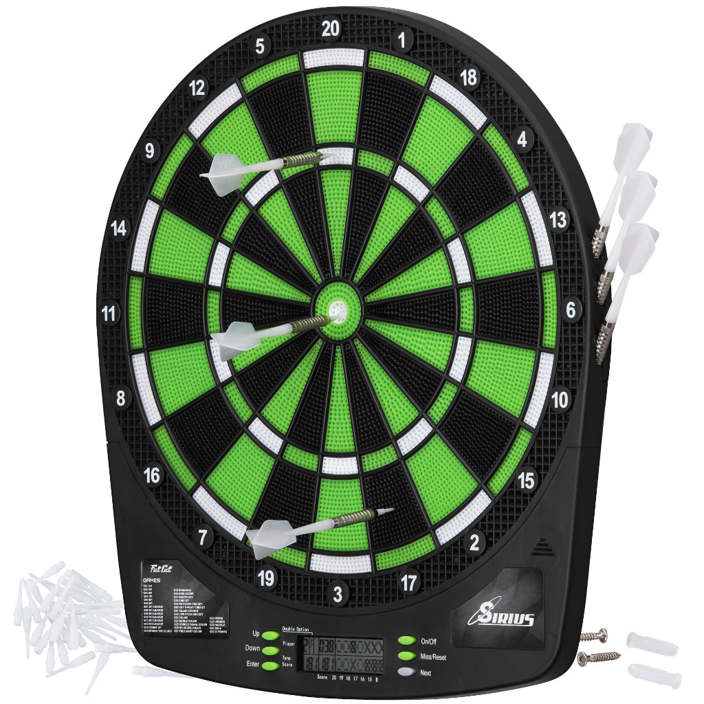 Sirius Electronic Dartboard, 13.5" Compact Target by Fat Cat 42-1038