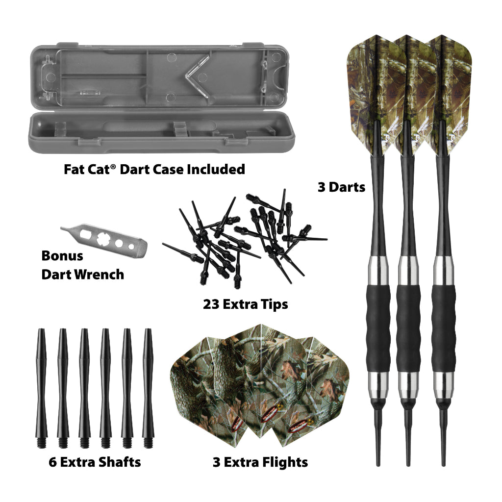 Realtree Xtra Soft Tip Darts 16 Grams by Fat Cat 26-1425